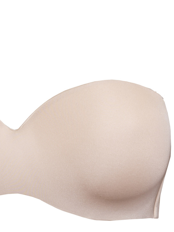 1580 Sujetador push-up Fantastic - bandeau, microfibra Sielei beige