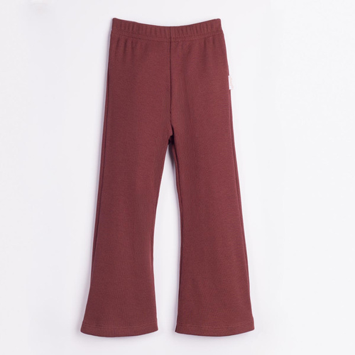 226204 Nicol HANIA Leggings infantiles de algodón color marrón oscuro