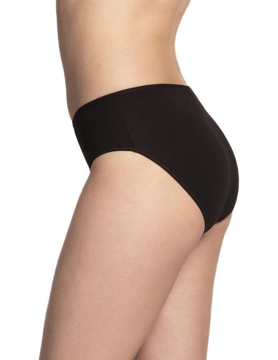 L-122BI-60 Pack de 3 braguitas Lama para mujer, algodón, corte clásico negro rosa