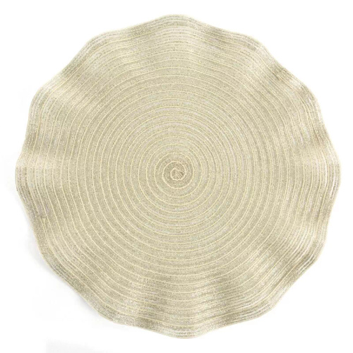 Mantel individual Eurofirany elegante base para platos glamour June champagne beige