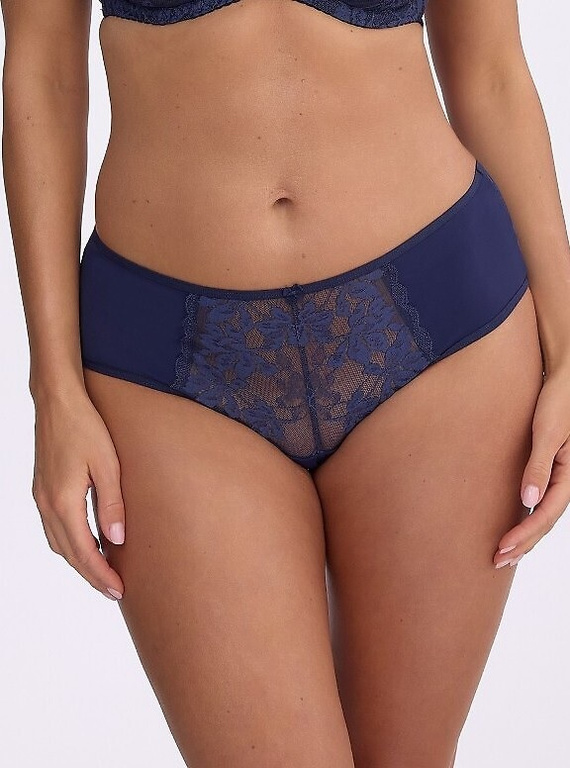 Gaia Alicia GFB 1397 Braguitas brasileñas negras de tul sin costuras con corte láser