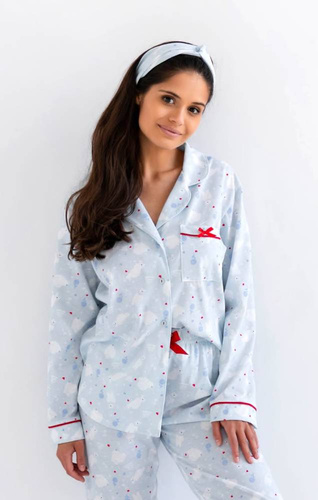 Oso blanco Cinta para el pelo de niña Kids Sensis - azul