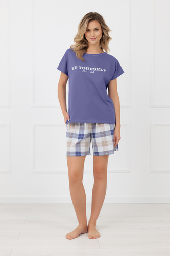 Pijama mujer Rima Italian Fashion 100% algodón manga corta short