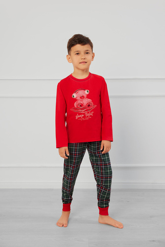 Fogo Pijama niño Moda Italiana - rojo/estampado
