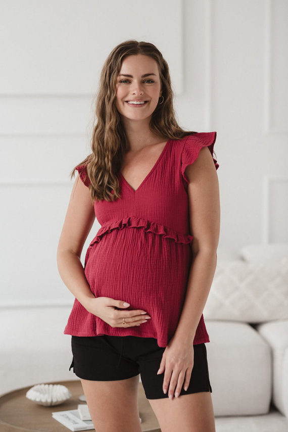 Milky Butterfly Blusa de maternidad y lactancia - comodidad y estilo Milk&Love frambuesa