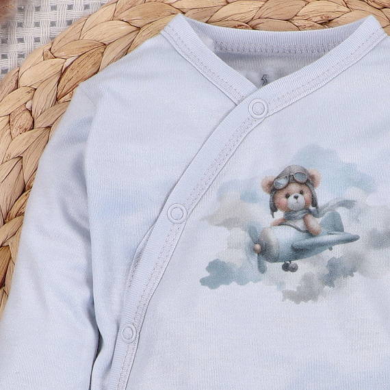 NINI ABN-5743/JSZ body cruzado 100% bambú Baby Bear Pilot