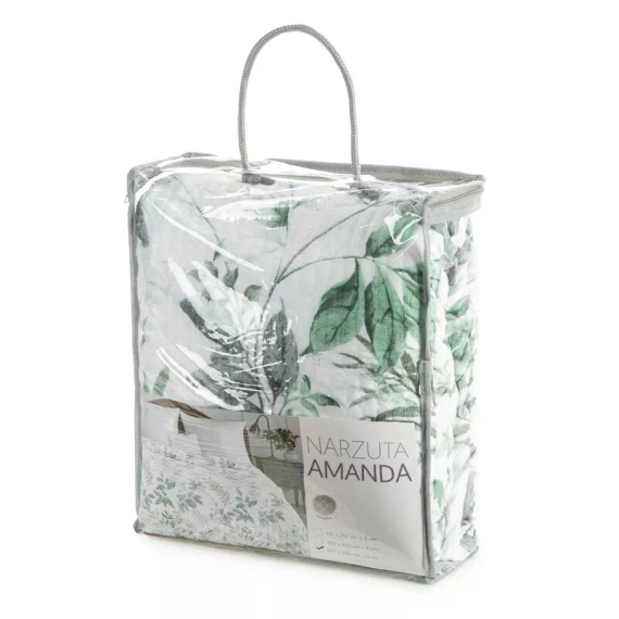 Narzuta Amanda Eurofirany blanca decorativa 100% poliéster elegante