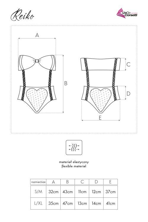 Reiko LC 8083 LivCo Corsetti Moda cuerpo mujer negro