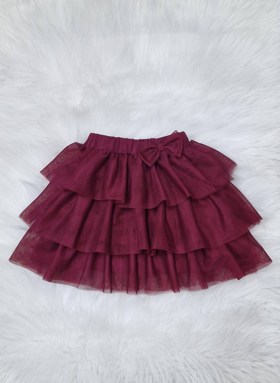 Falda de tul granate Mia Bambarillo - femenina, elegante y ligera