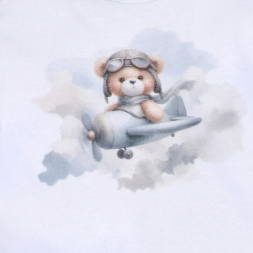 NINI ABN-5745/BIA body para bebé 100% bambú Baby Bear Pilot con broches