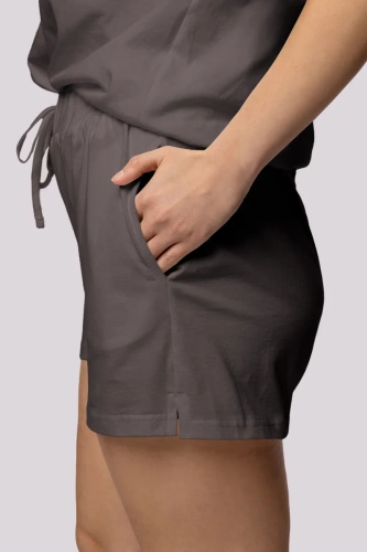 Bliss pijama de mujer de manga corta Mona grafito