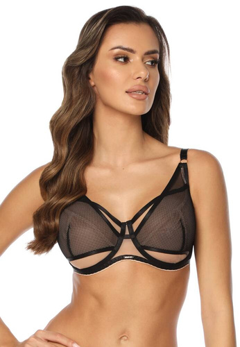 SC-1067 Open Alice sujetador suave Kinga - negro beige