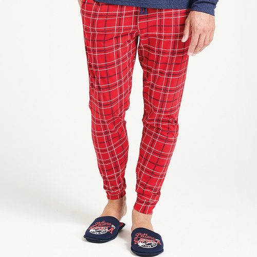 Pijama de hombre Gioew Sorbetto azul - festivo, a cuadros, cómodo y con estilo