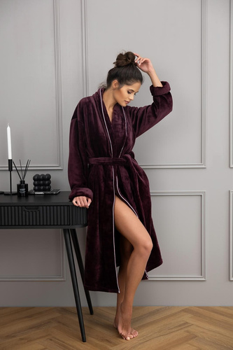 Cameron Bata de mujer Sensis burdeos - elegante y cómoda, material suave