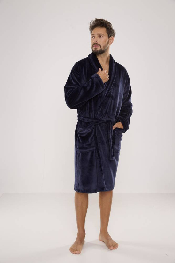 716 Bata de hombre Rafael De lafense - azul marino
