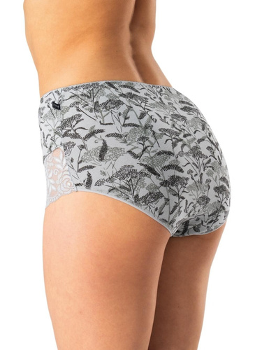 Braga de mujer Key LPF 578 gris negro - algodón, cómoda, 2 unidades por paquete