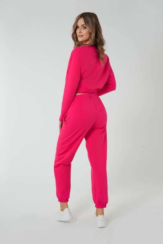 Madri Pantalones Mujer Moda Italiana - fucsia