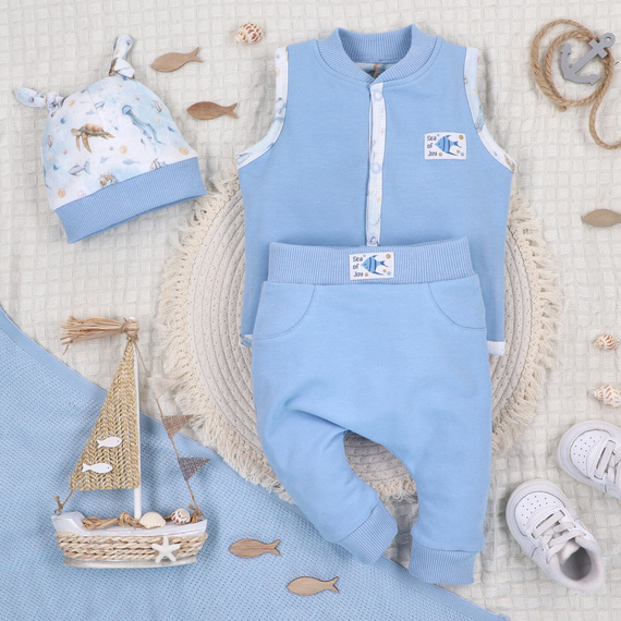 ABN-5457 Sea Of Joy Pantalones de chándal Nini para niños - algodón orgánico, cintura cómoda