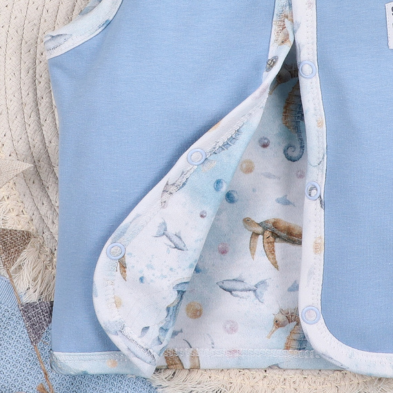 ABN-5458 Chaleco Sea Of Joy Nini - algodón orgánico, cierre cómodo