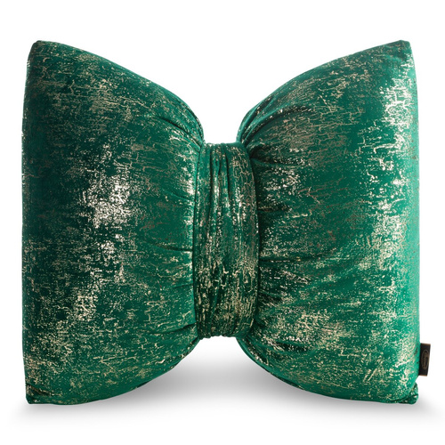 Cojín de Navidad 1 Eurofirany verde 45x55 - lazo de terciopelo