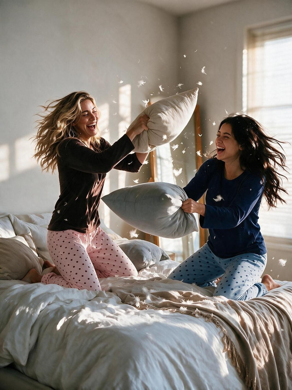 Luna 1310 Pijama larga de mujer 100% algodón Pantalones con lunares azul marino