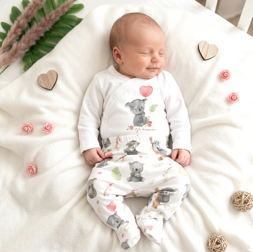 Body Nini Koala 100% algodón orgánico, fabricado en Polonia