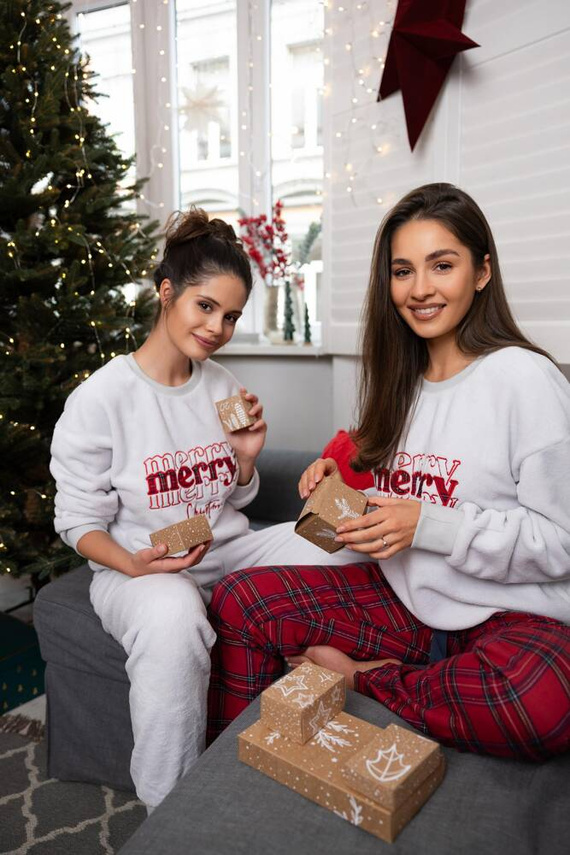 Pijama de mujer Gween Soft/Flannel Sensis - gris