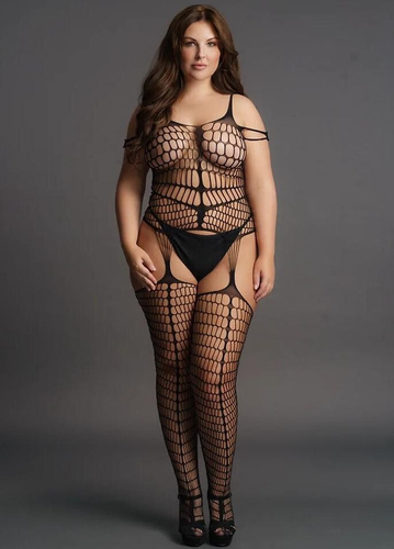 Bodystocking DES021 Le Désir plus size body sensual de malla