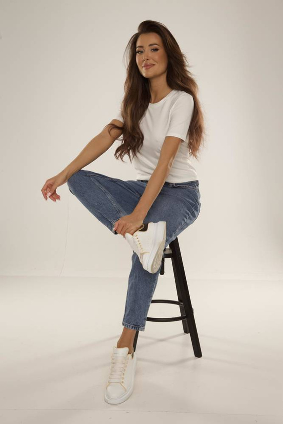 698 Freya Blusa de manga corta De Lafense - crudo