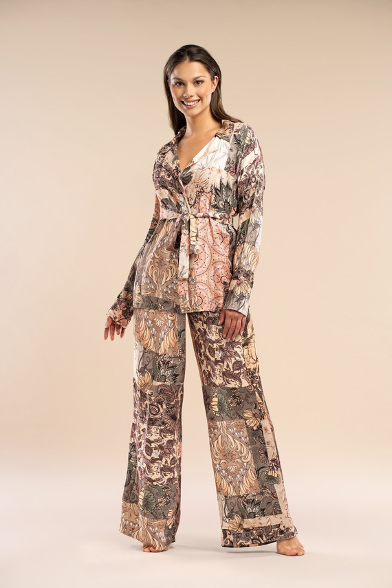 Forever Belle Reverie pantalón de pijama de viscosa satinada, elegante y cómodo