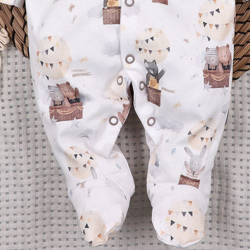 Pelele Nini 100% Balloon Friends algodón orgánico para recién nacido