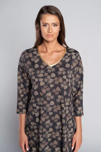 Pinnia camiseta 3/4 mujer Italia Fashion - estampado