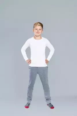 Tomi chaleco de manga larga para niños Italian Fashion- blanco