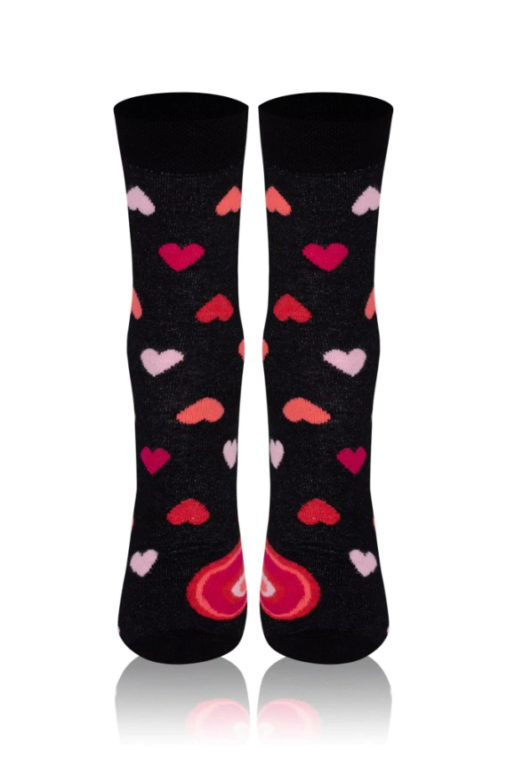 M30D Serce Calcetines largos para hombre Italian Fashion - negro