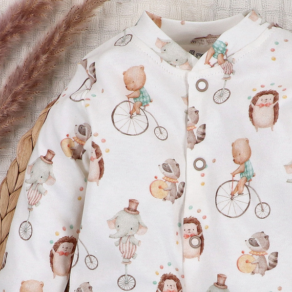 ABN-5585 Circus Baby Pajac Nini - 100% algodón orgánico, antialérgico, producción polaca