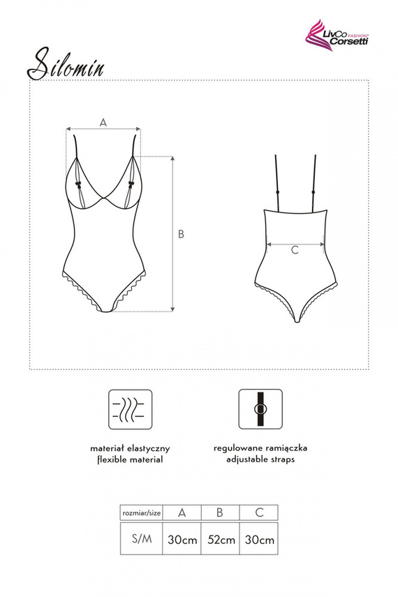 Silomin LC 1401 LivCo Corsetti Conjunto de lencería de moda