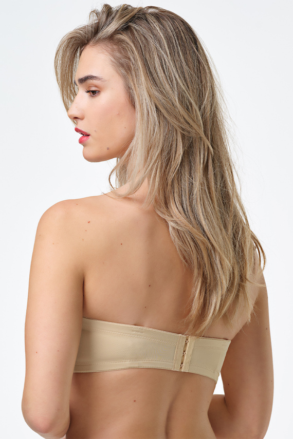 391 Sujetador Bandeau Nudo Selene Bardotka Aros Desmontables con Tirantes