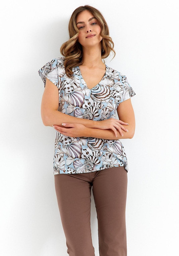 483 Pijama de mujer Cana - azul chocolate