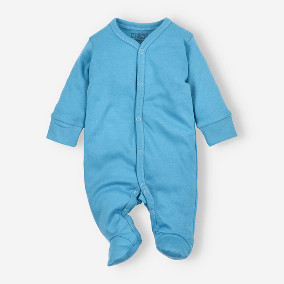 Pijama enterizo para bebé NINI ABN-3964 azul 100% algodón orgánico para niño