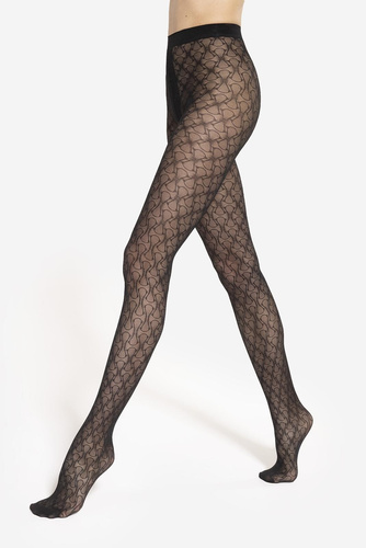 Arabesca 06 Medias Gatta - 40 den, motivo decorativo, mate