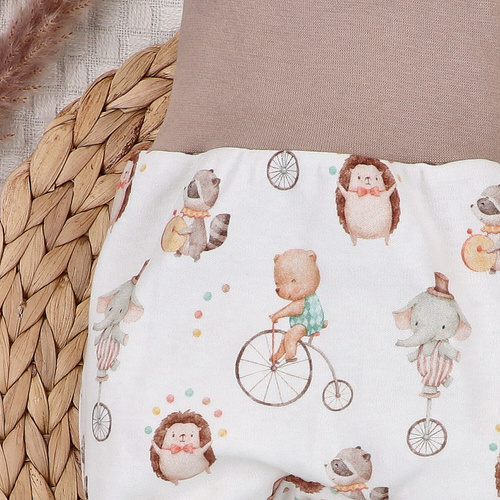 ABN-5590 Pantuflas para bebé Circus Nini - 100% algodón orgánico, suaves y antialérgicas