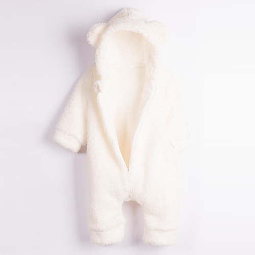 226269 Nicol HANIA Mono de peluche + botines para bebé conjunto crema