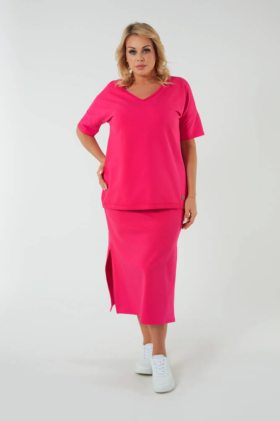 Stella falda maxi mujer Moda Italiana - fucsia