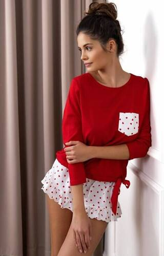 Taylor Pijama de mujer Sensis - rojo-crema