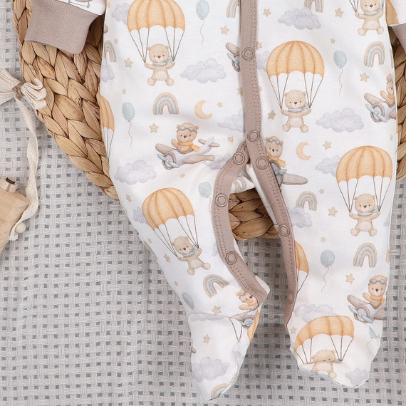 ABN-5508 Pijama para bebé Sky Journey Nini | Algodón orgánico, cierre con automáticos