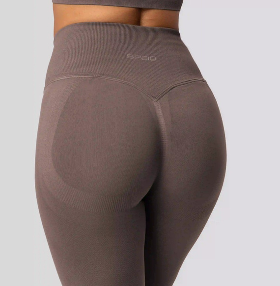 Leggings push-up Spaio PRO cintura alta opacos moldeadores taupe
