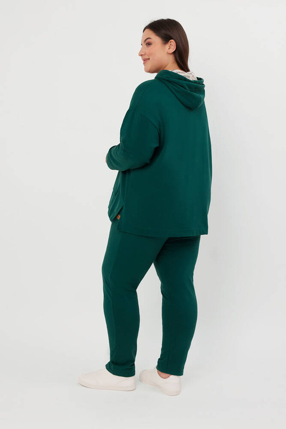 Lagos Sudadera con capucha Mujer Moda Italiana - c. verde