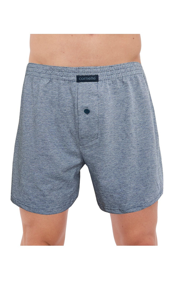 945/06 Calzoncillos bóxer Cornette para hombre - Pack de 3 de algodón, gris/azul