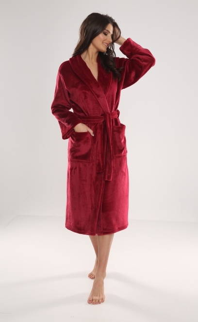 628 Albornoz largo de mujer Abigail Forex - granate