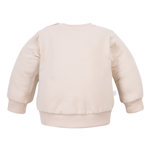 Sudadera Beary Cool Eevi - beige claro, algodón, estampado osito